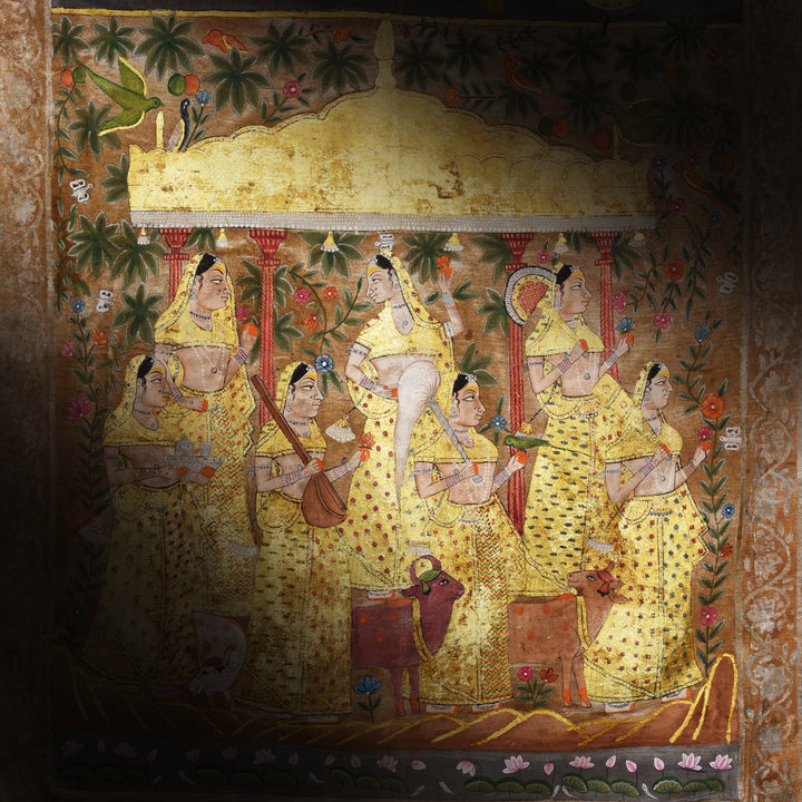 Antique Painted Pichwai From Nathdwara Rajasthan | Indigo Antiques