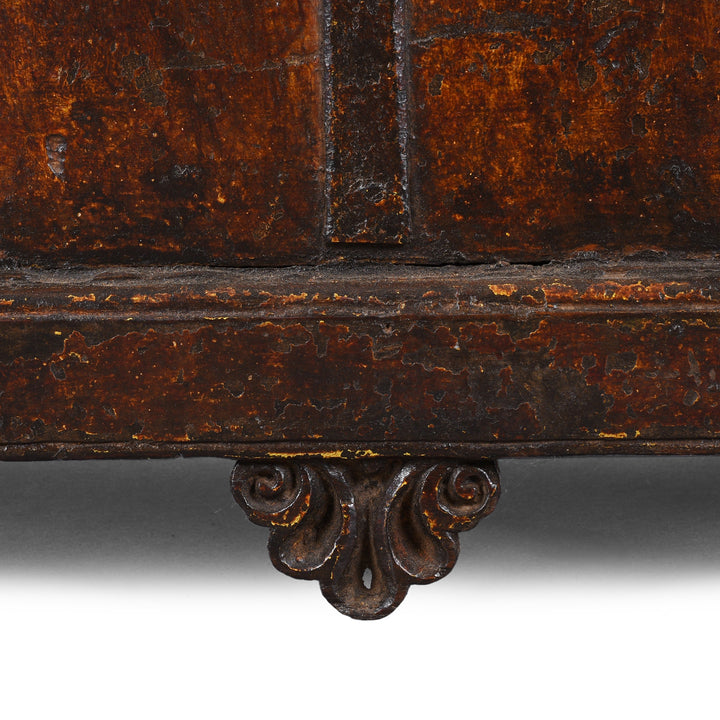 Iron Bound Indian Chest From Gujarat - 19thC