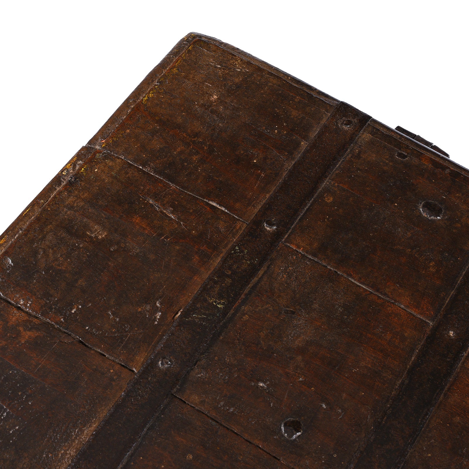 Iron Bound Indian Chest From Gujarat - 19thC