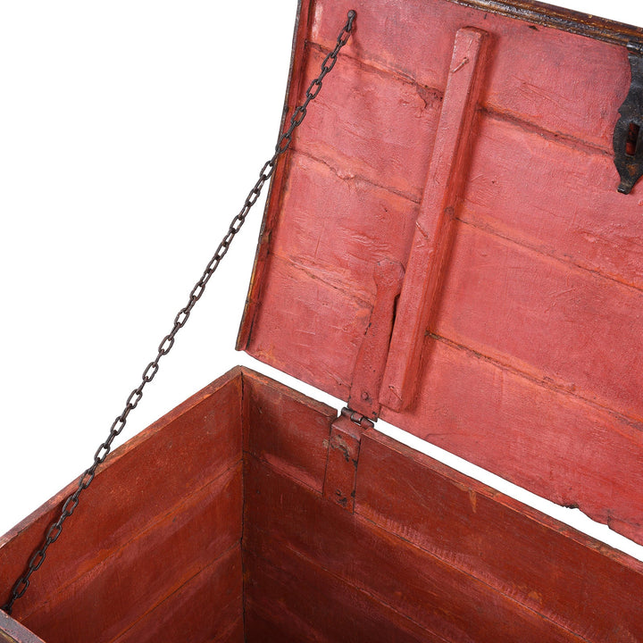 Iron Bound Indian Chest From Gujarat - 19thC