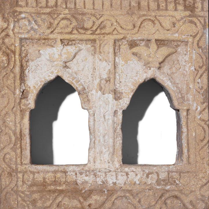 Detail From Antique Indian Stone Lamp Niche From Jaisalmer | Indigo Antiques
