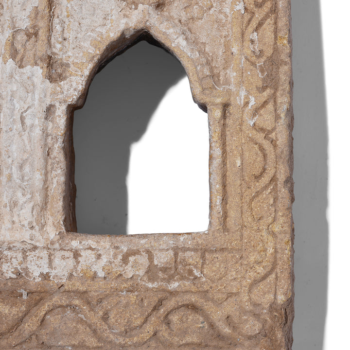 Carving Detail From Antique Indian Stone Lamp Niche From Jaisalmer | Indigo Antiques