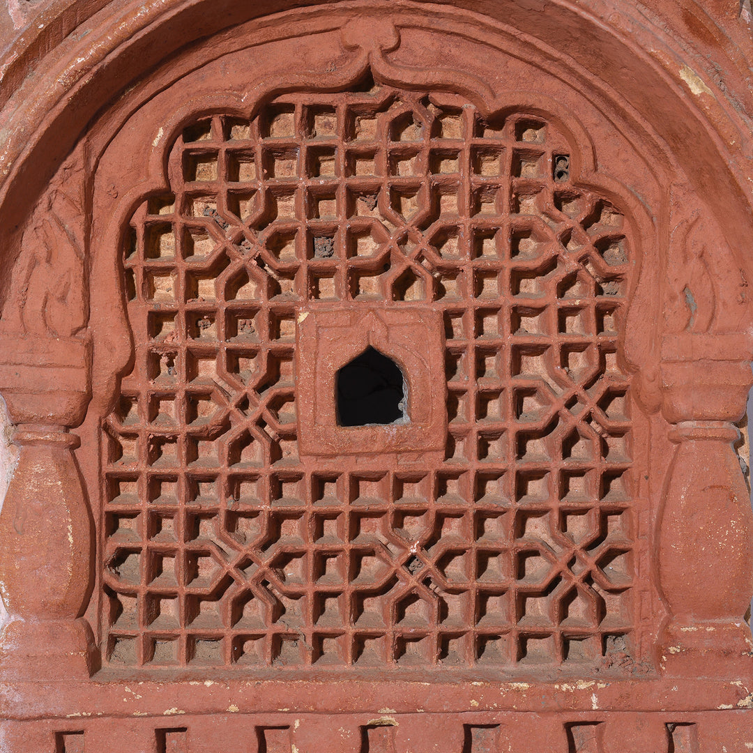 Jali Detail From Antique Indian Stone Jali Lamp Niche | Indigo Antiques