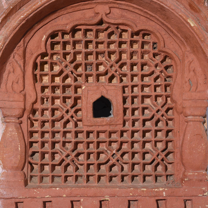 Jali Detail From Antique Indian Stone Jali Lamp Niche | Indigo Antiques