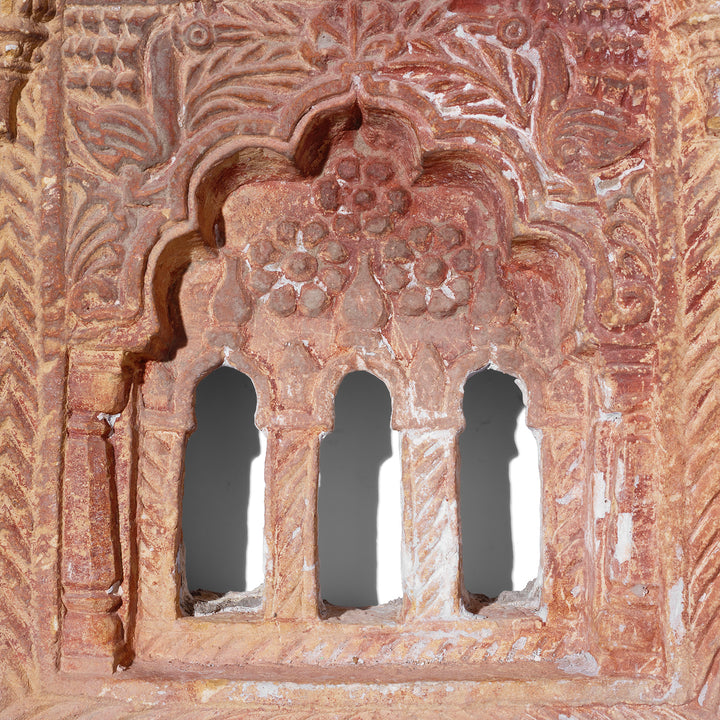Arch Detail From Old 3 Way Stone Lamp Niche From Jaisalmer | Indigo Antiques