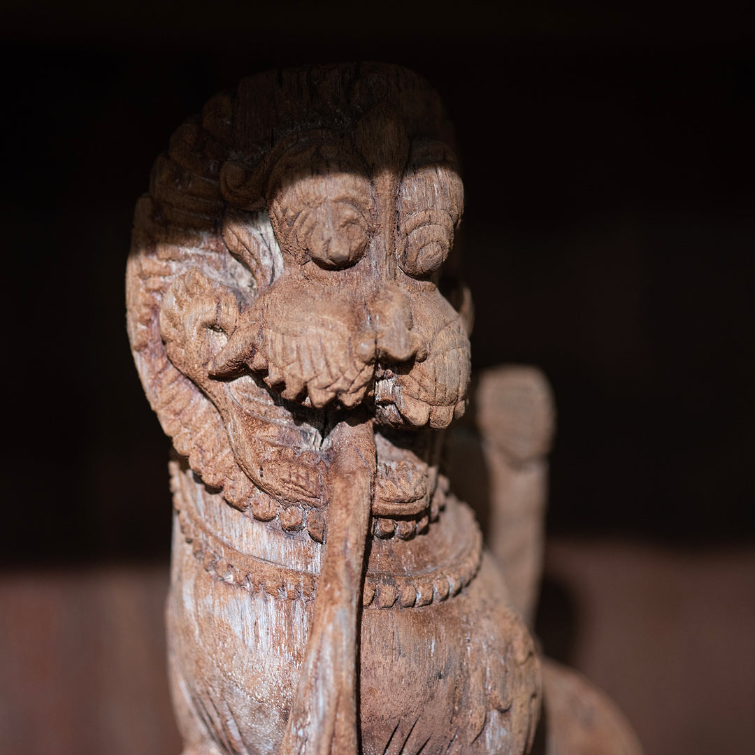 Pair of Yali Figures From South India - 19th Century