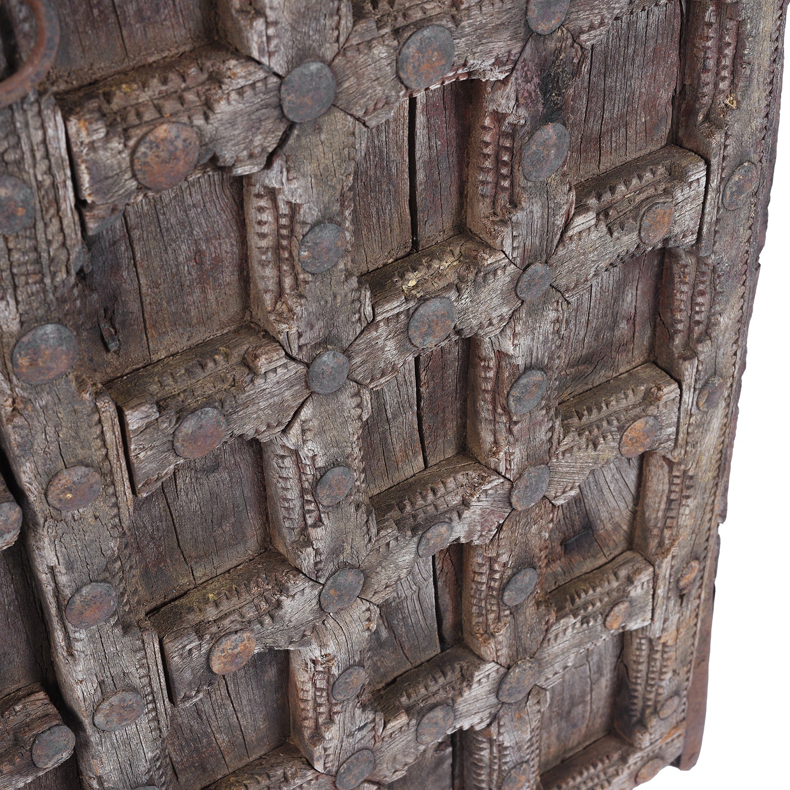 Detail From Antique Indian Carved Window Shutter