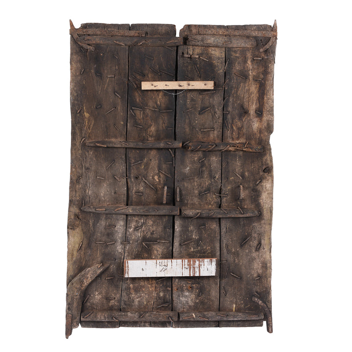 Back of Antique Indian Carved Window Shutter