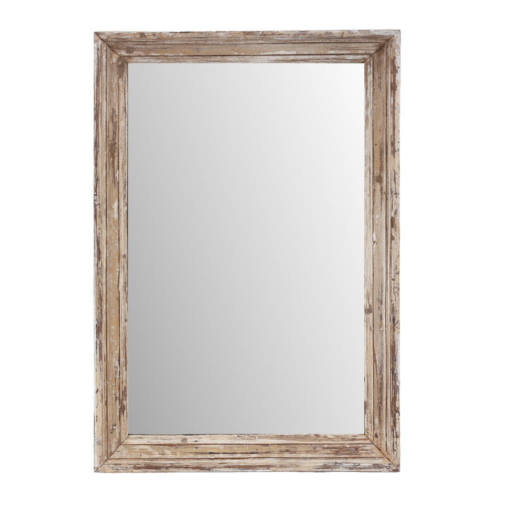 Mirror Made From Old Architectural Teak | Indigo Antiques