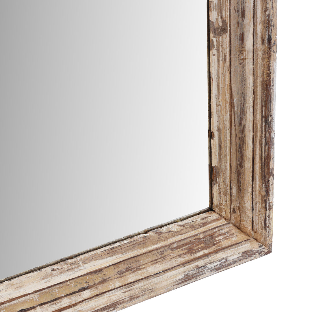 Depth Detail From Mirror Made From Old Architectural Teak | Indigo Antiques