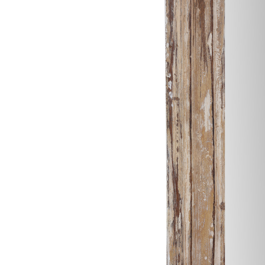 Frame Detail From Mirror Made From Old Architectural Teak | Indigo Antiques