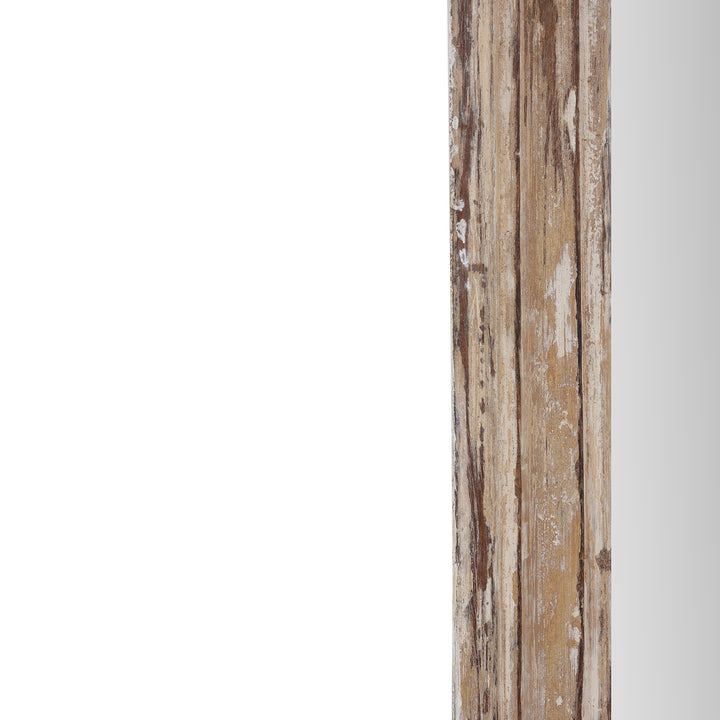 Frame Detail From Mirror Made From Old Architectural Teak | Indigo Antiques