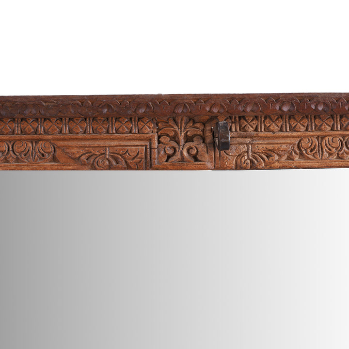 Frame Detail From Antique Window Mirror From Shekhawati | Indigo Antiques