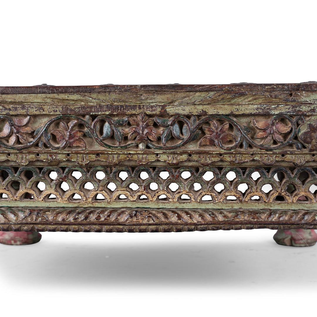 Carving Detail From Antique Indian Mughal Bajot | Indigo Antiques