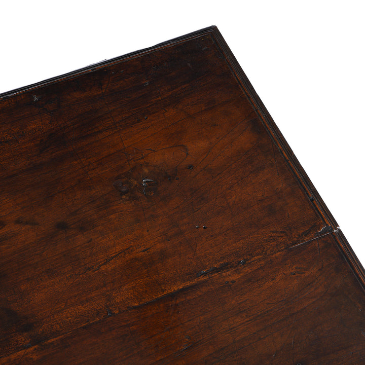 Corner Detail From Top Of Antique Indian Iron Bound Chest | Indigo Antiques