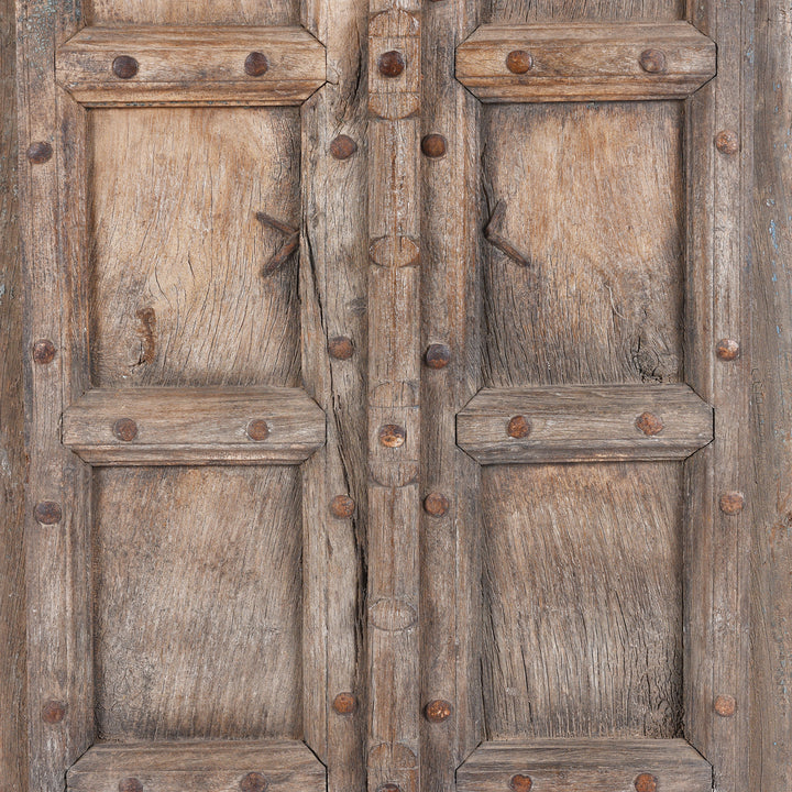 Detail From Antique Indian Rustic Window Shutters 