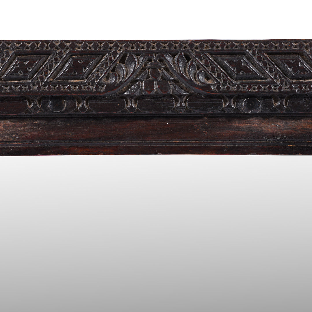 Carving Detail From Antique Indian Window Mirror From Nagaur | Indigo Antiques