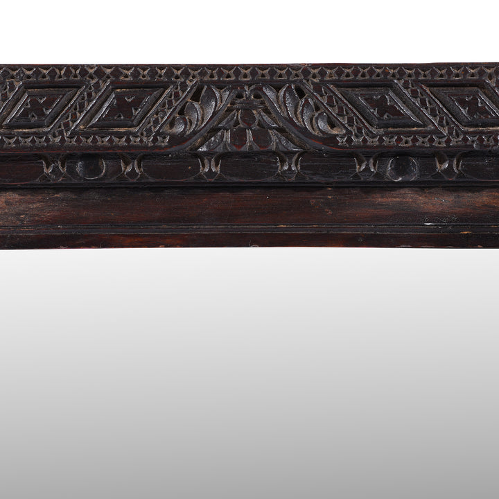 Carving Detail From Antique Indian Window Mirror From Nagaur | Indigo Antiques