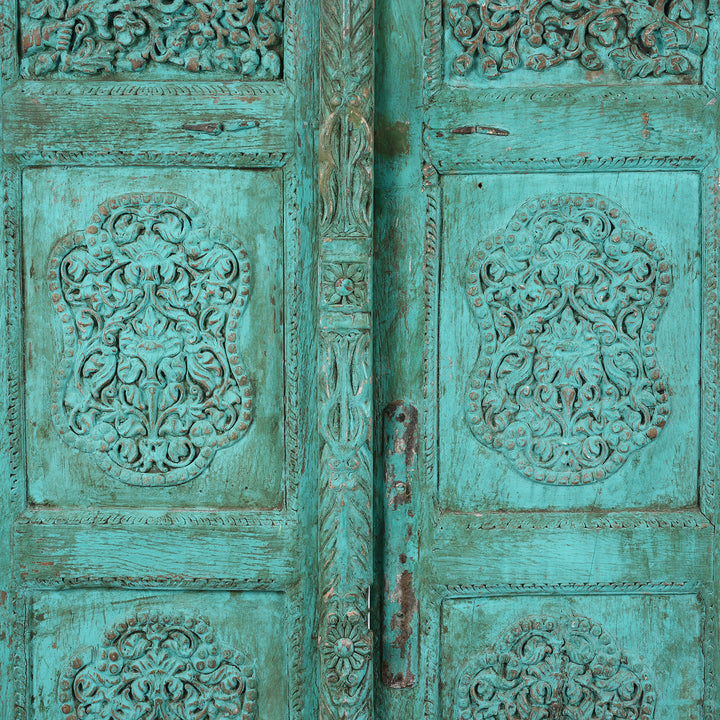 Carving Detail From Antique Indian Dog Gate | Indigo Antiques