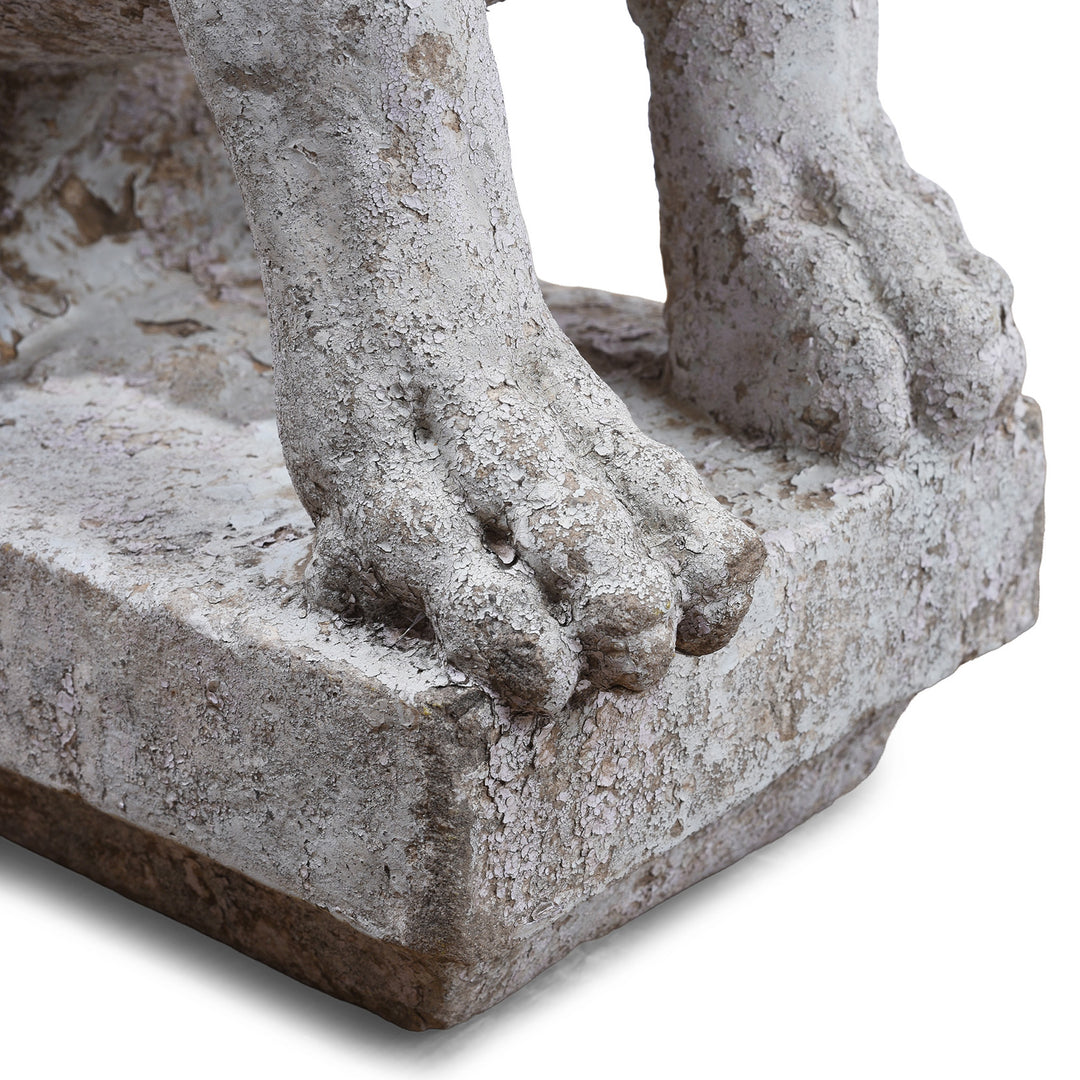 Paw Detail From Antique Indian Carved Stone Lion