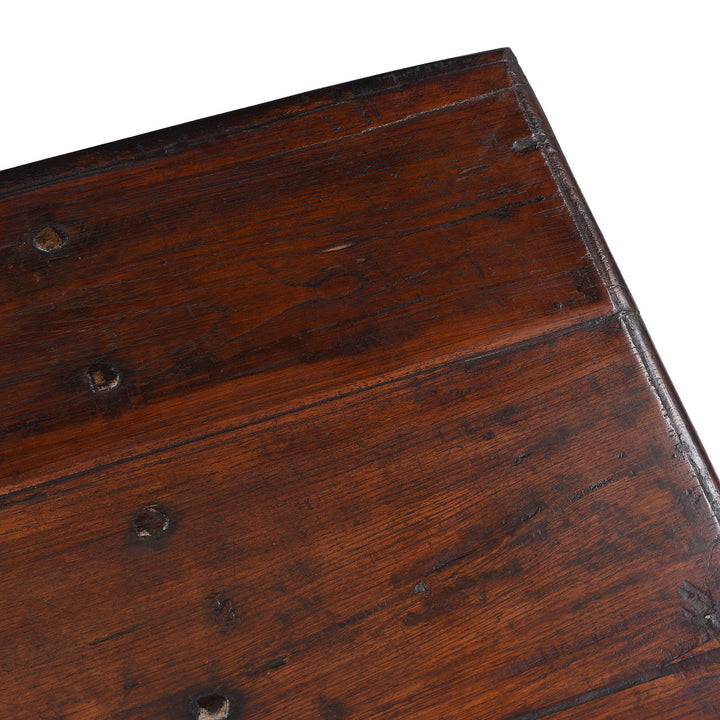 Surface Detail From Antique Indian Iron Bound Chest | Indigo Antiques