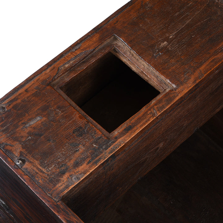 Hatch Detail From Antique Indian Iron Bound Chest | Indigo Antiques