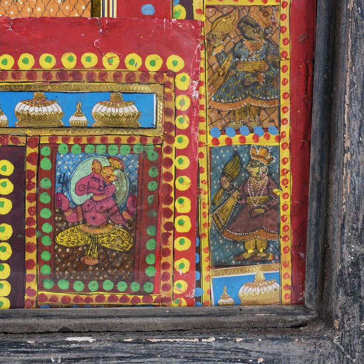 Detail From Indian Sri Nathji & Jain Framed Print | Indigo Antiques