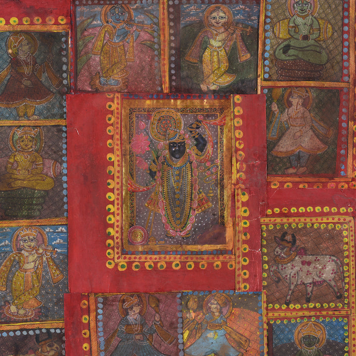 Detail From Sri Nathji & Jain Framed Prints - Nandi's & Buddha | Indigo Antiques