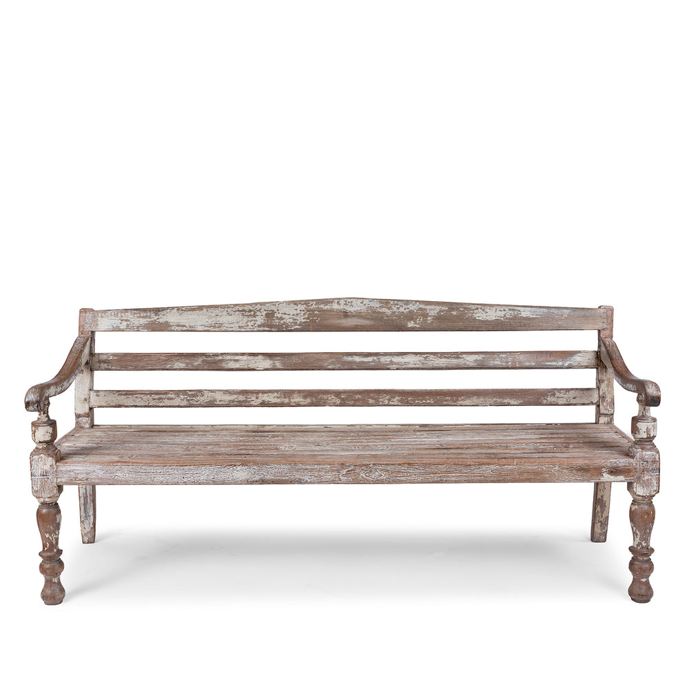 Antique Regency Anglo-Indian Bench  | Indigo Antiques