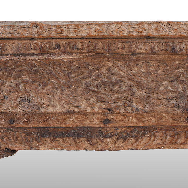 Carving Detail From Antique Indian Carved Window Mirror | Indigo Antiques