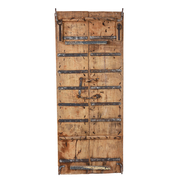 Back Of Antique Indian Bleached Doors From Bikaner | INDIGO ANTIQUES