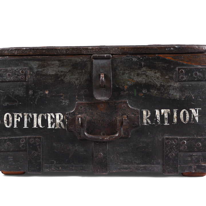 Green Painted Ammunition 'Limber' Chest - 19th Century