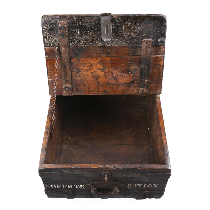 Interior Of Antique Indian Teak Ammunition 'Limber' Chest | Indigo Antiques
