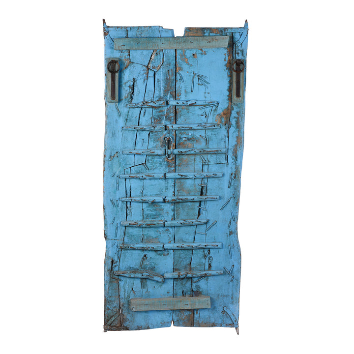 Back Of Antique Indian Carved Teak Window Shutters | Indigo Antiques
