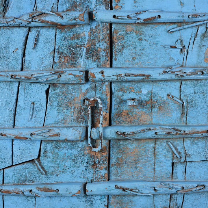 Detail From Back of Antique Indian Carved Teak Window Shutters | Indigo Antiques