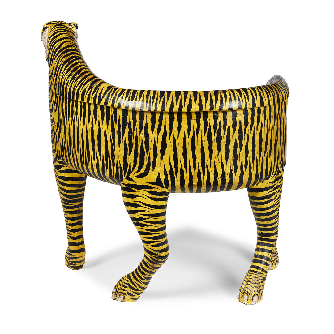Painted Indian Tiger Chair