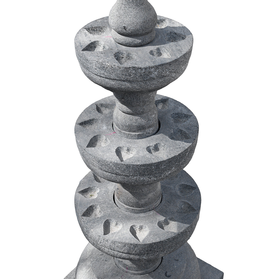 Indian Stone Kerala Oil Lamp | Indigo Antiques