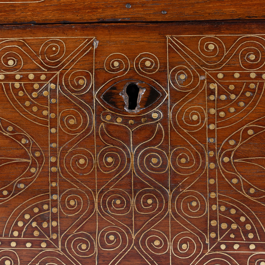 Keyhole Detail From Antique Burmese Dowry Chest | Indigo Antiques