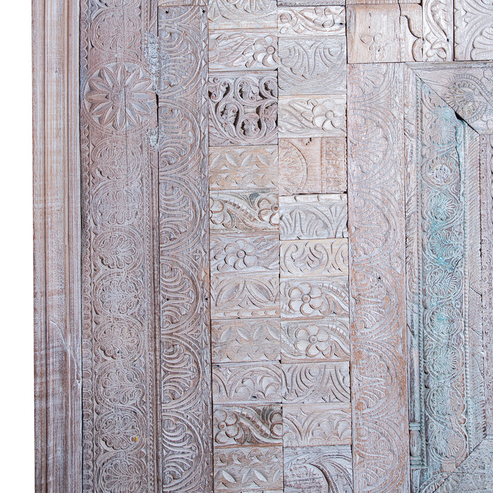 Detail From Large Decorative Panel Made From Old Indian Architectural Carvings | Indigo Antiques