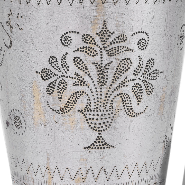 Detail From Flower Vase Vintage Indian Lassi Cup | Indigo Antiques
