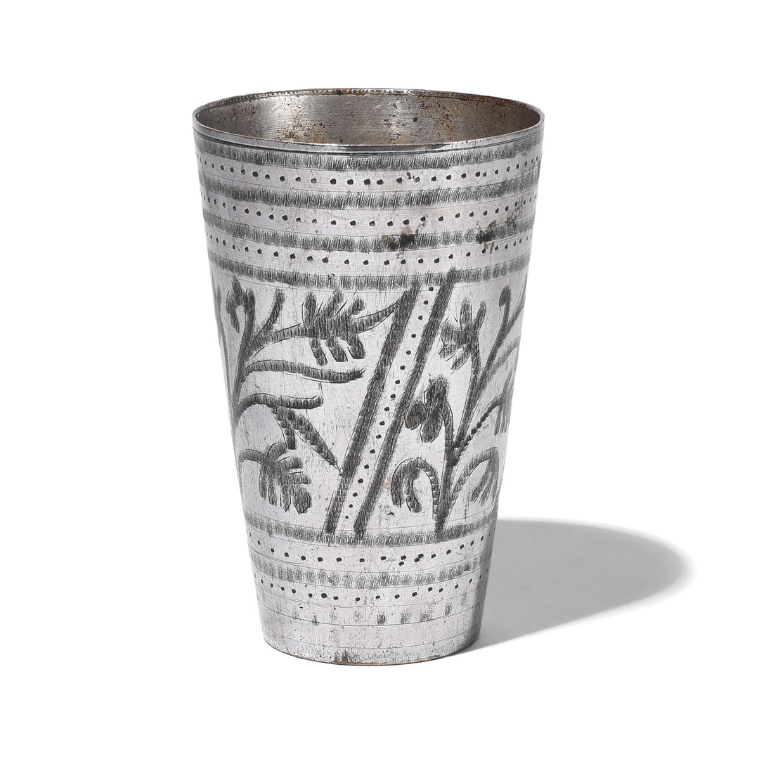 Floral Vintage Indian Lassi Cup | Indigo Antiques
