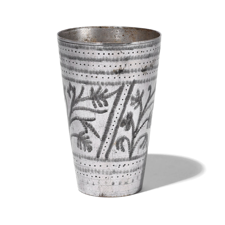 Floral Vintage Indian Lassi Cup | Indigo Antiques