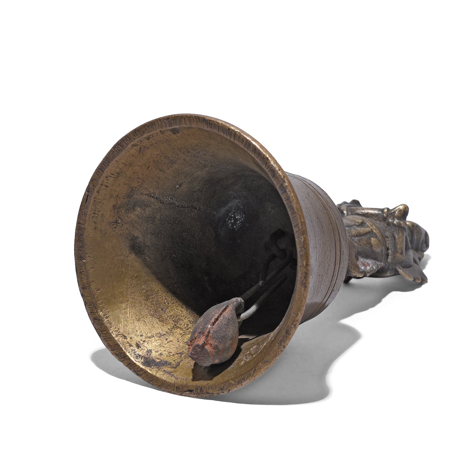 Interior Of V1 Antique Indian Brass Temple Bells | Indigo Antiques