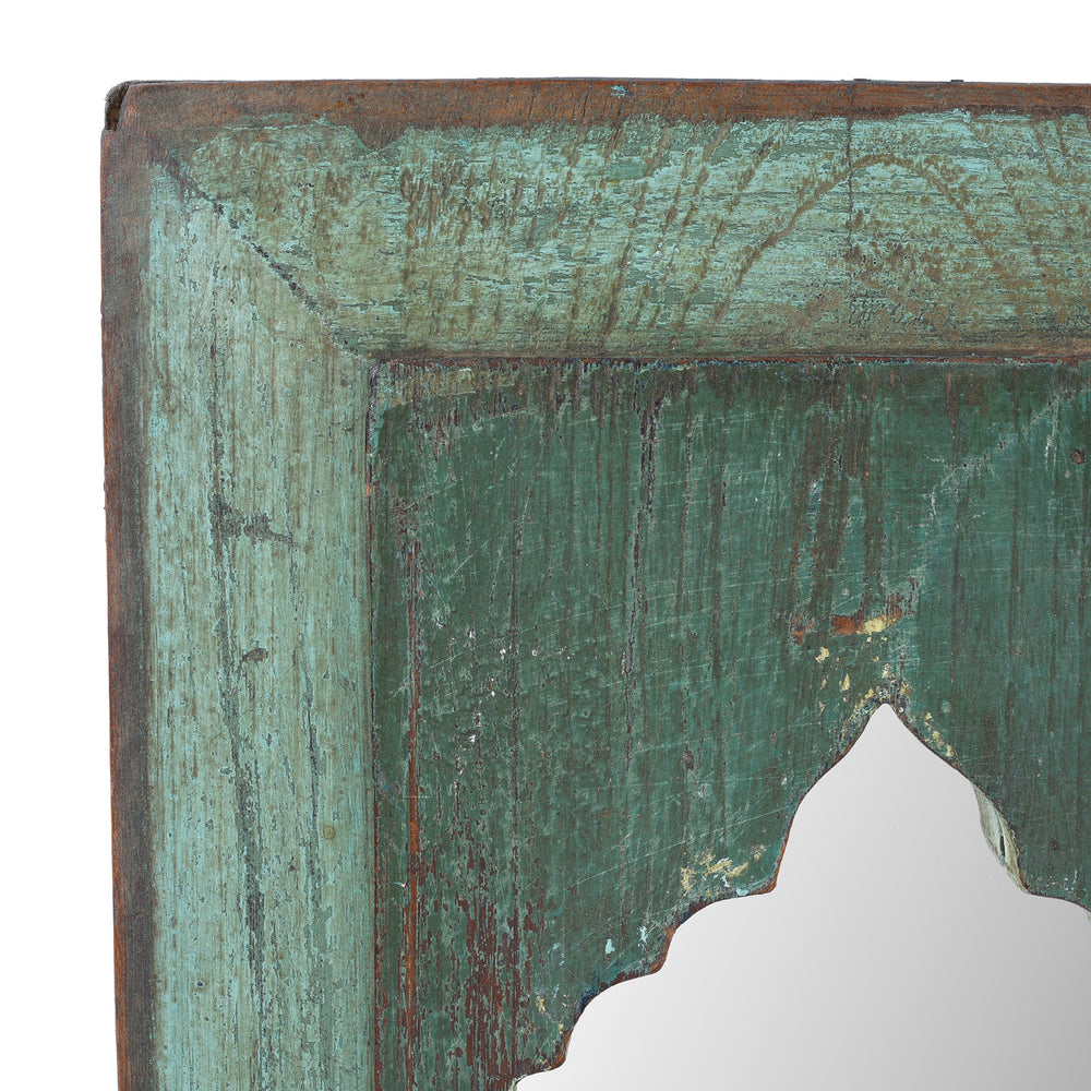  Mihrab Mirror Frame Made From An Old Teak Panel | Indigo Antiques