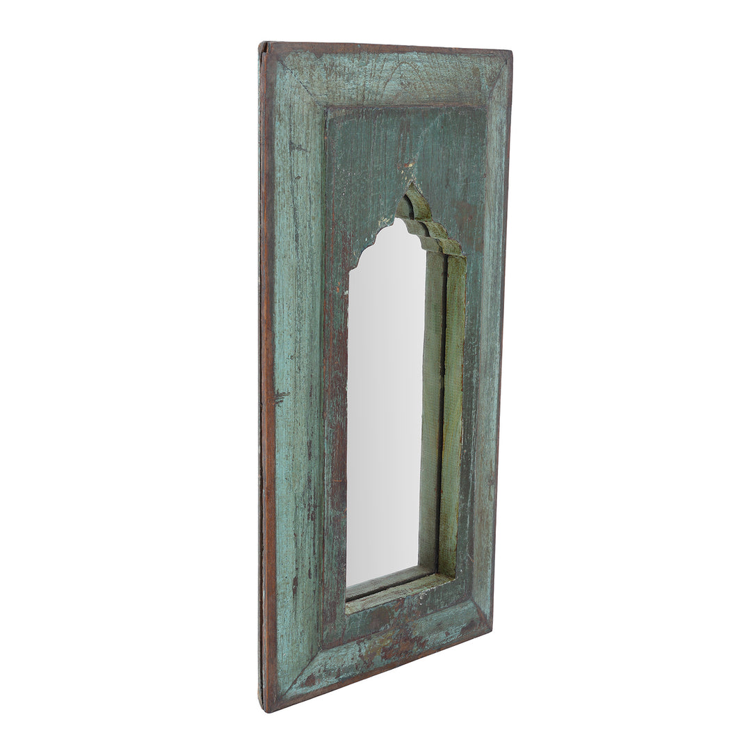  Mihrab Mirror Frame Made From An Old Teak Panel | Indigo Antiques
