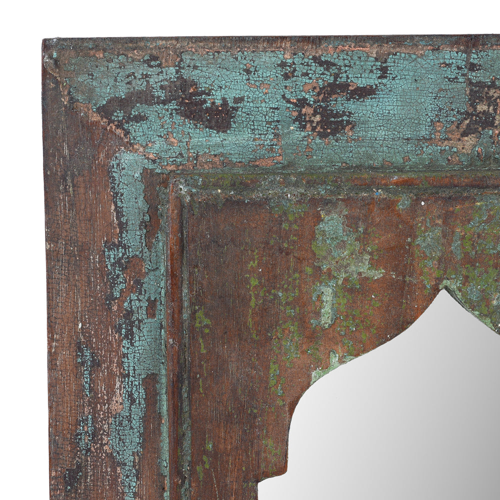 Mihrab Mirror Frame Made From Old Teak | Indigo Antiques