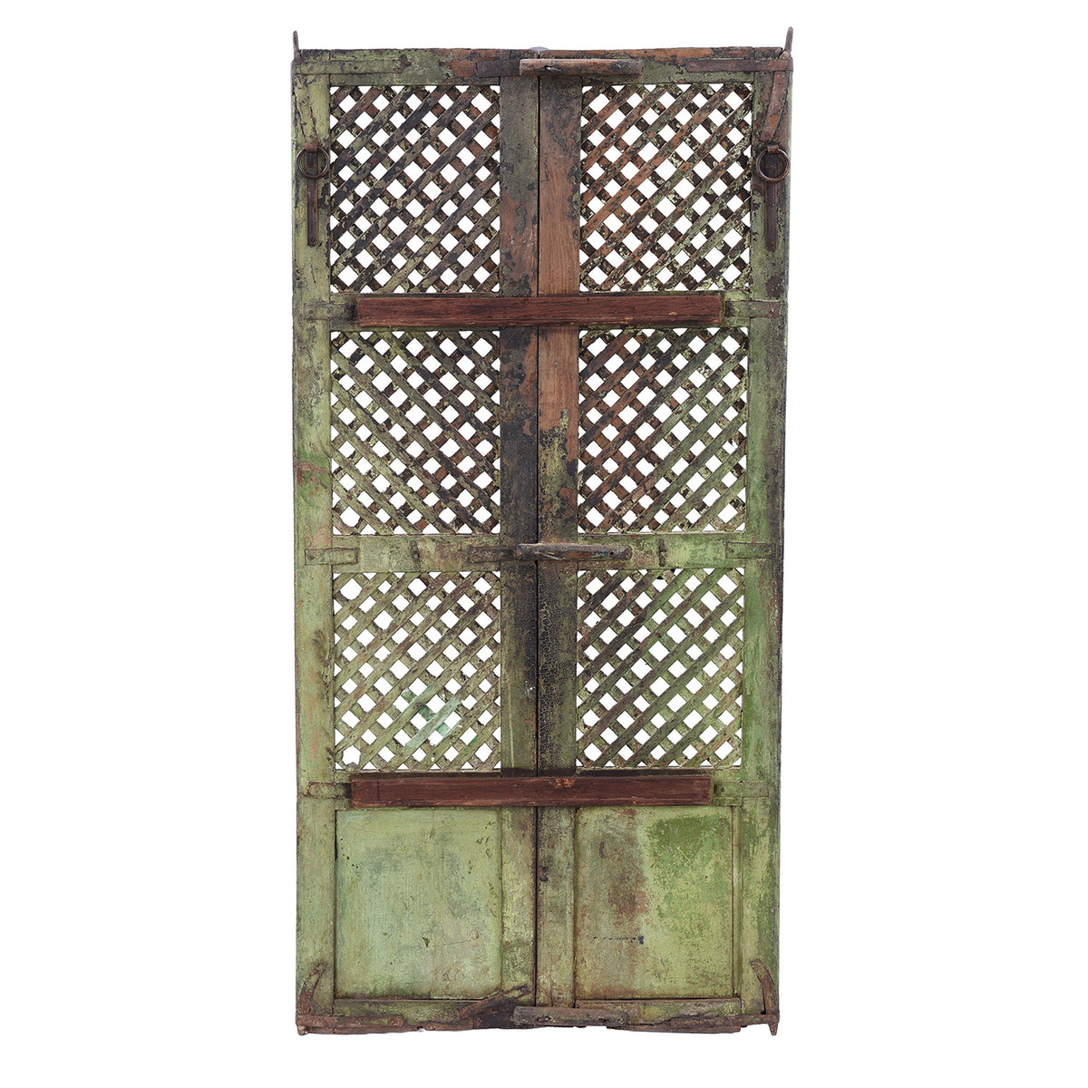 Back Of Antique Indian Lattice Jali Doors From Bikaner