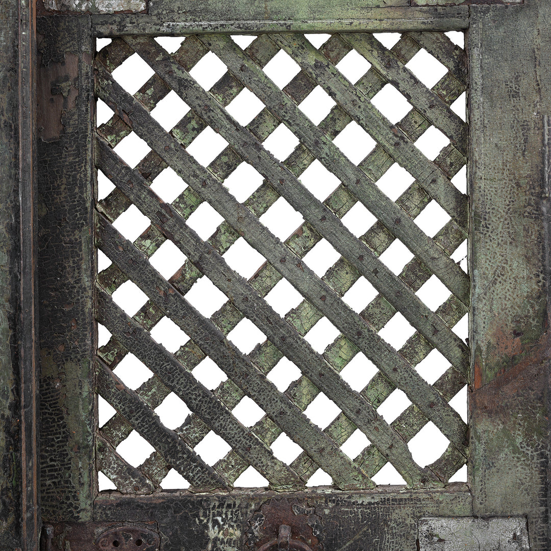 Jali Detail From Antique Indian Lattice Jali Doors From Bikaner