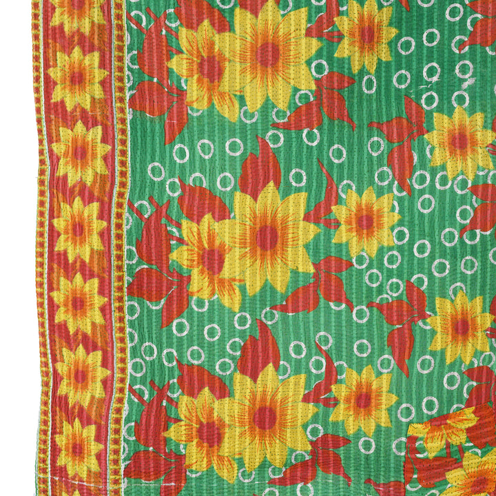 Vintage Double Sided Kantha Throw | Indigo Antiques