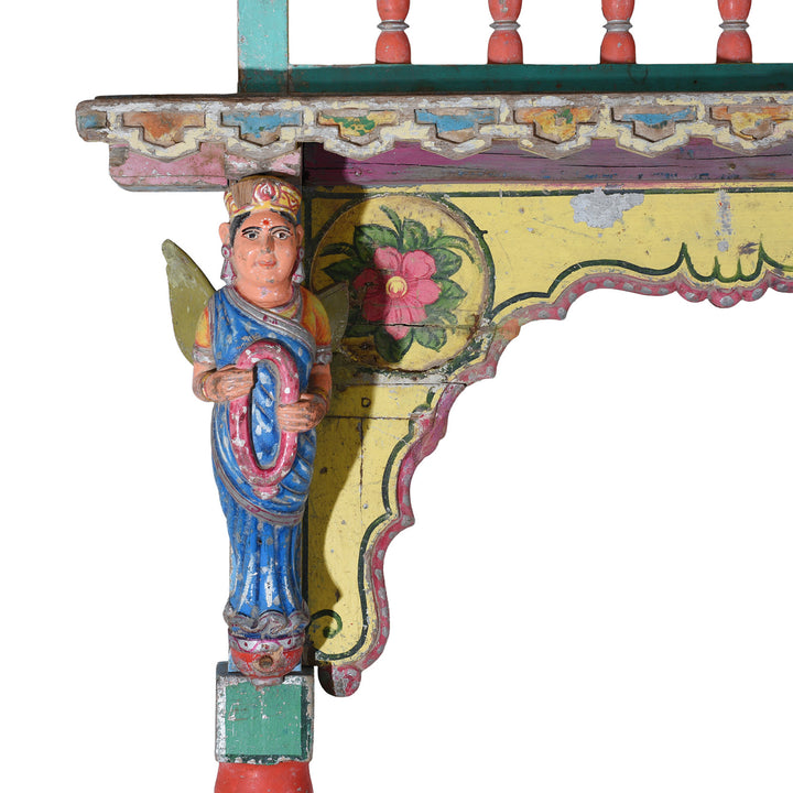 Femal Character Detail From Antique Indian Painted Archway | Indigo Antiques